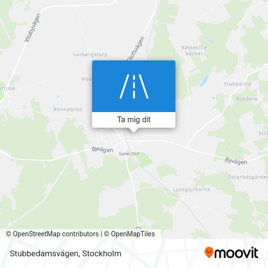 Stubbedamsvägen karta