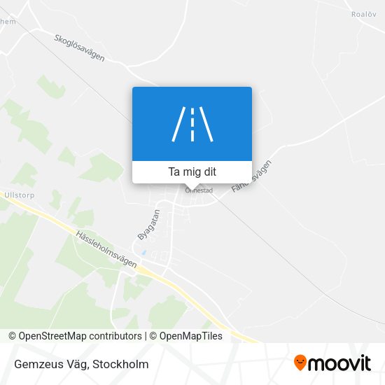 Gemzeus Väg karta