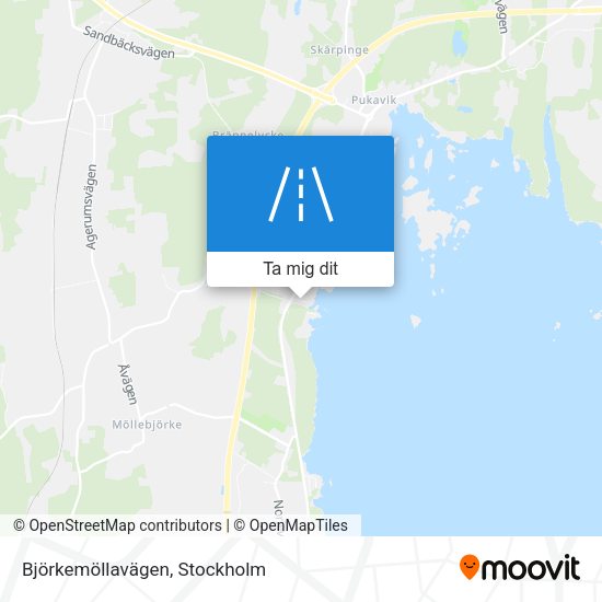 Björkemöllavägen karta