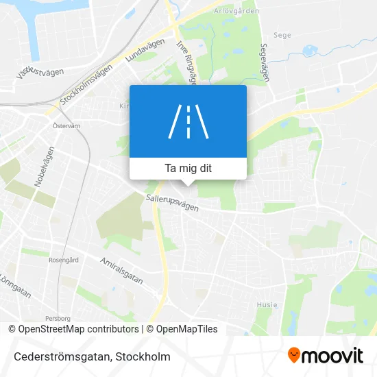 Cederströmsgatan karta