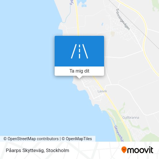 Påarps Skytteväg karta