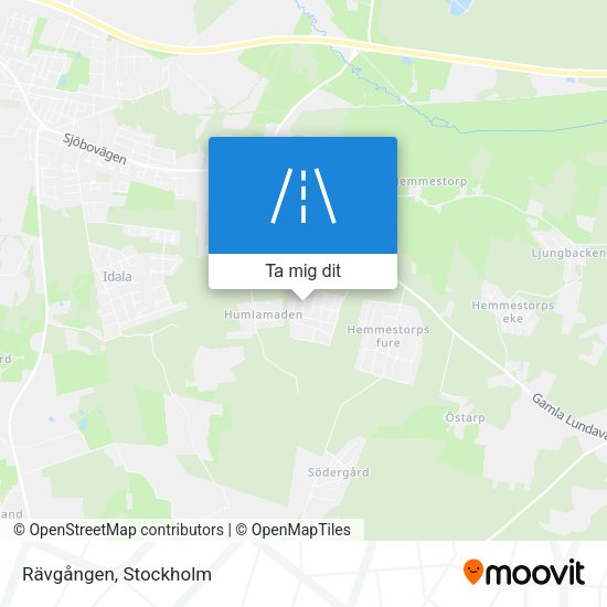 Rävgången karta