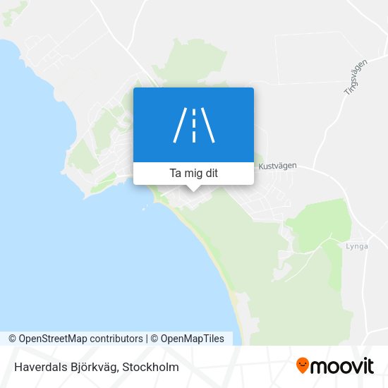 Haverdals Björkväg karta