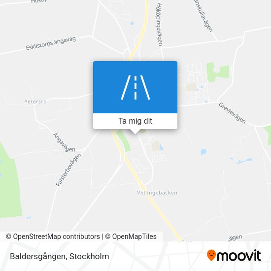 Baldersgången karta