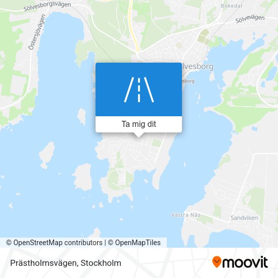 Prästholmsvägen karta