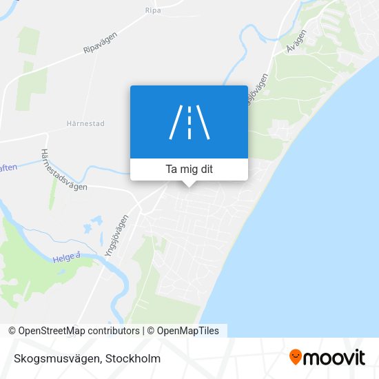 Skogsmusvägen karta