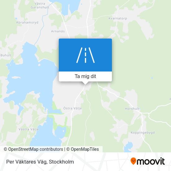 Per Väktares Väg karta