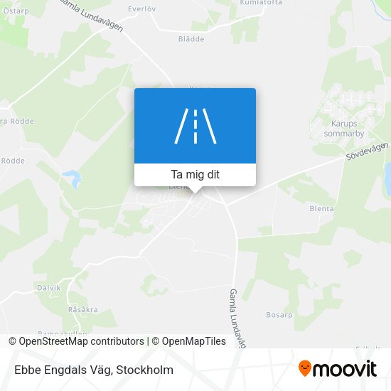 Ebbe Engdals Väg karta