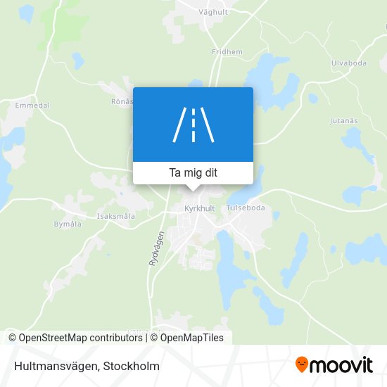 Hultmansvägen karta