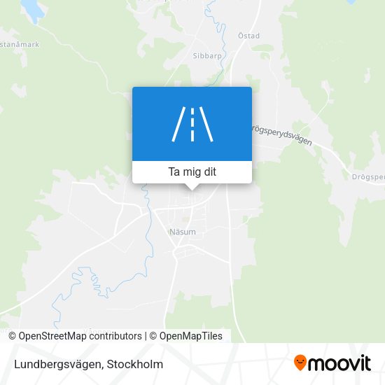 Lundbergsvägen karta
