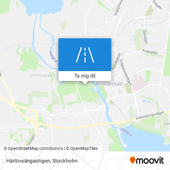 Härlövsängastigen karta