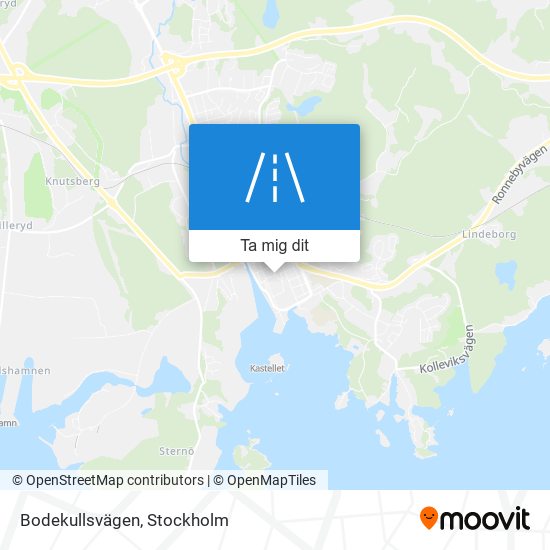 Bodekullsvägen karta