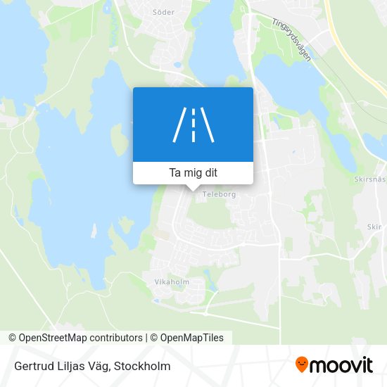 Gertrud Liljas Väg karta