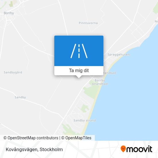Kovångsvägen karta