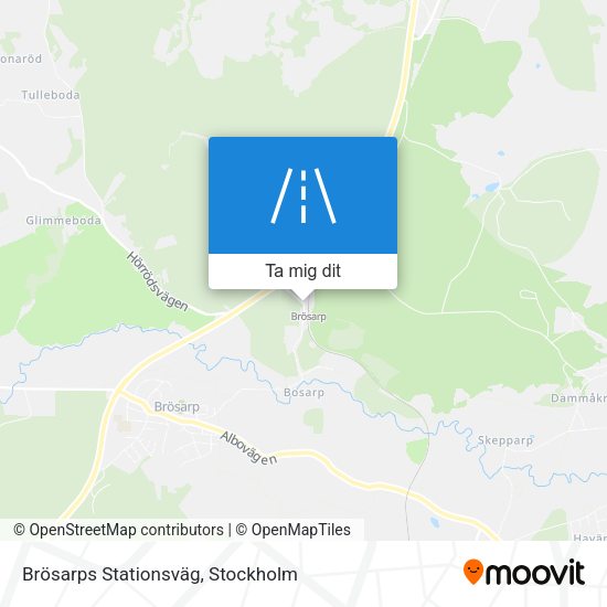 Brösarps Stationsväg karta
