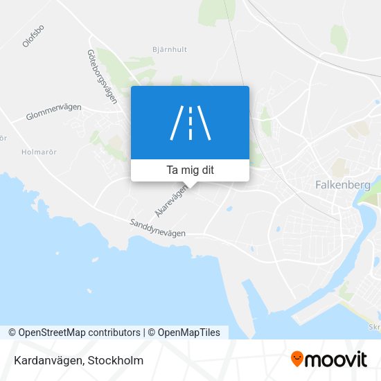 Kardanvägen karta