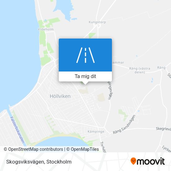 Skogsviksvägen karta