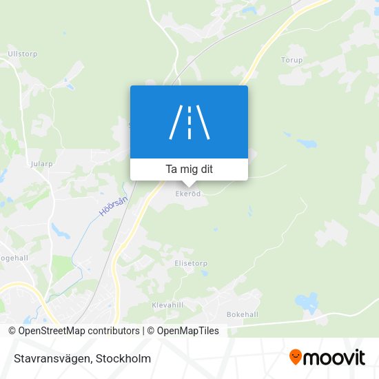 Stavransvägen karta