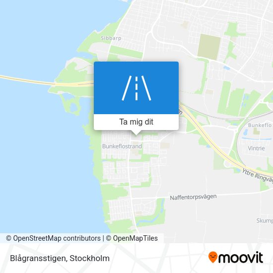 Blågransstigen karta
