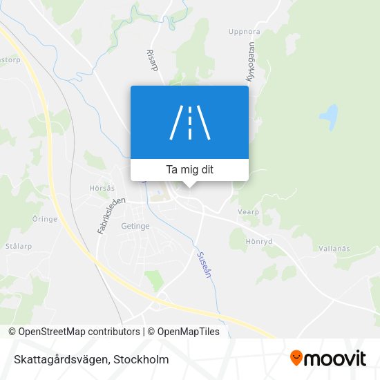 Skattagårdsvägen karta
