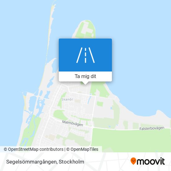 Segelsömmargången karta