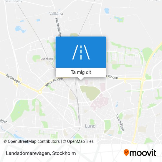 Landsdomarevägen karta