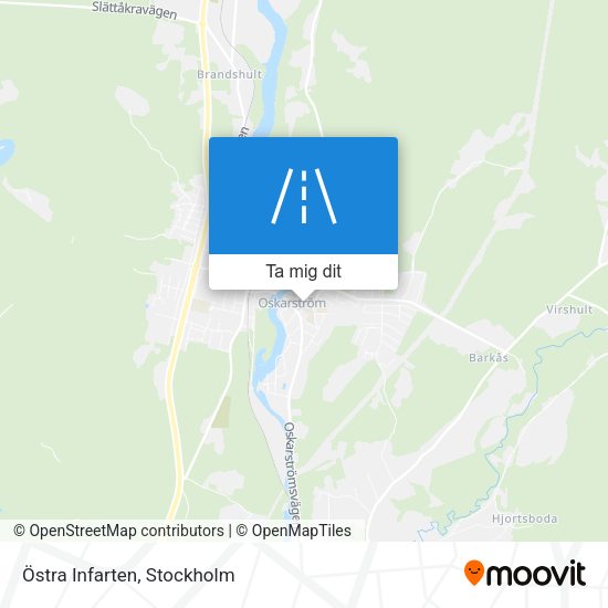 Östra Infarten karta