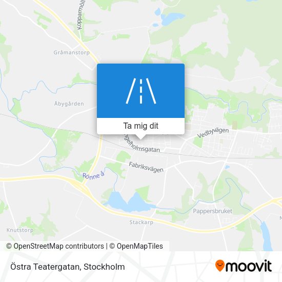 Östra Teatergatan karta
