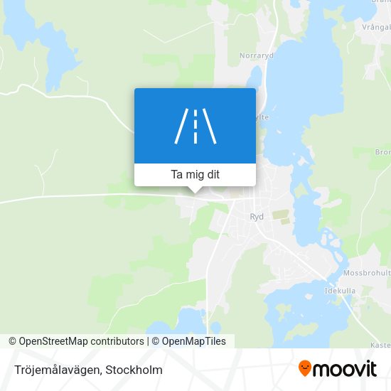 Tröjemålavägen karta