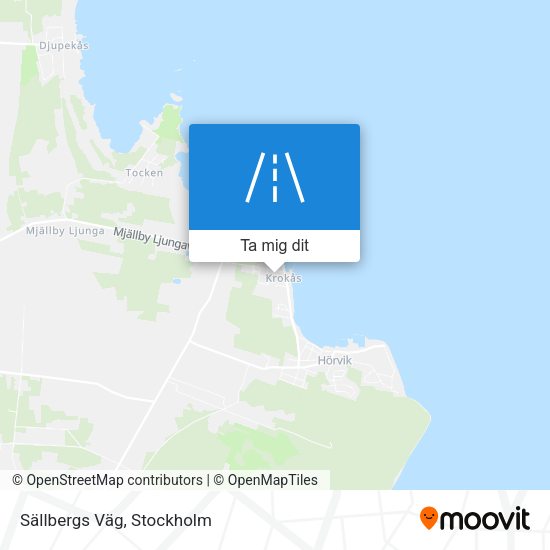Sällbergs Väg karta