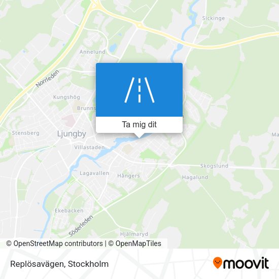 Replösavägen karta