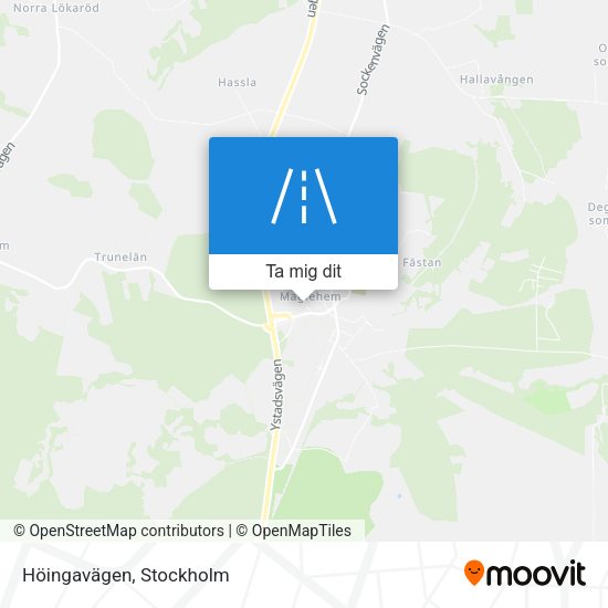 Höingavägen karta