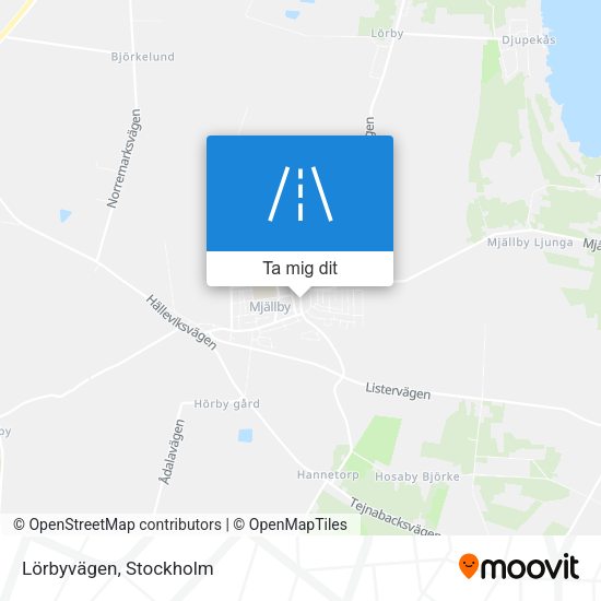 Lörbyvägen karta