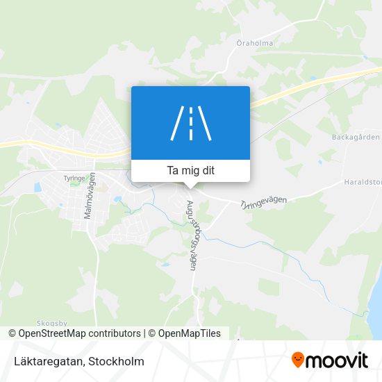 Läktaregatan karta