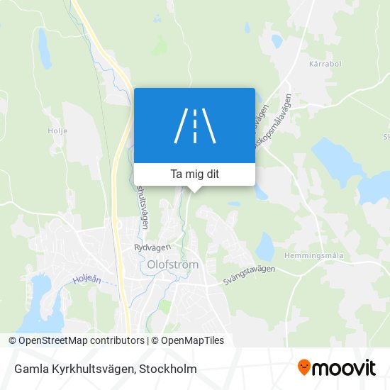 Gamla Kyrkhultsvägen karta