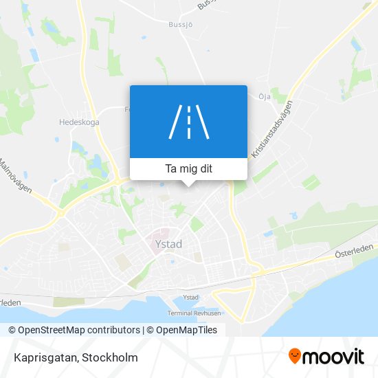 Kaprisgatan karta