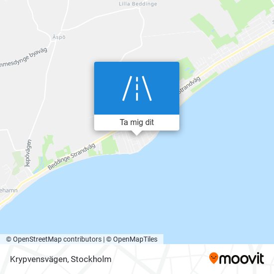 Krypvensvägen karta