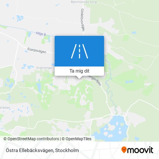 Östra Ellebäcksvägen karta