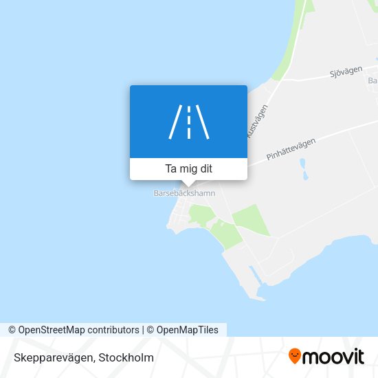 Skepparevägen karta