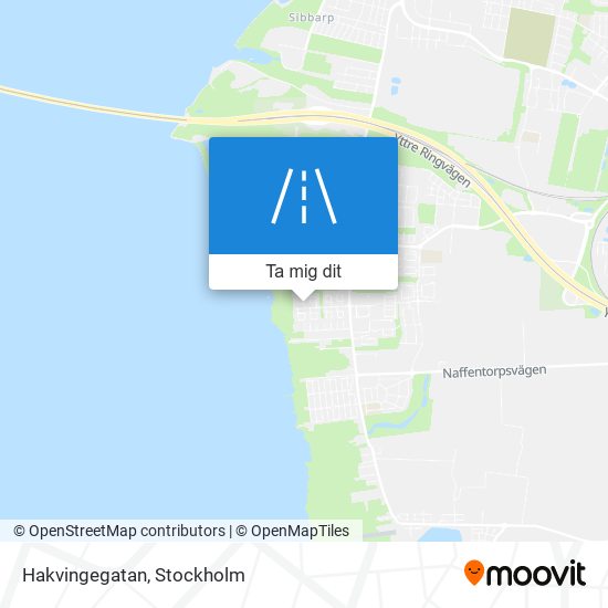 Hakvingegatan karta