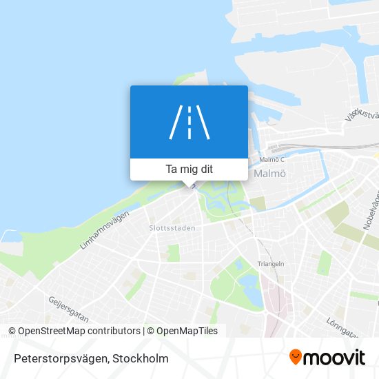 Peterstorpsvägen karta