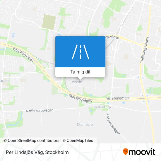 Per Lindsjös Väg karta