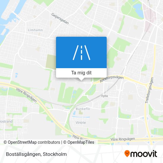 Boställsgången karta