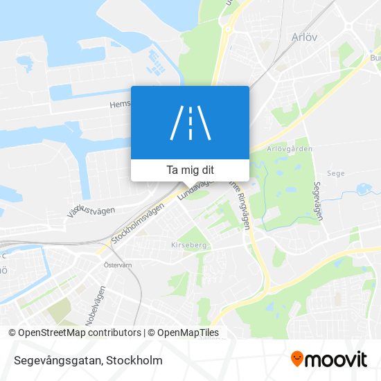 Segevångsgatan karta