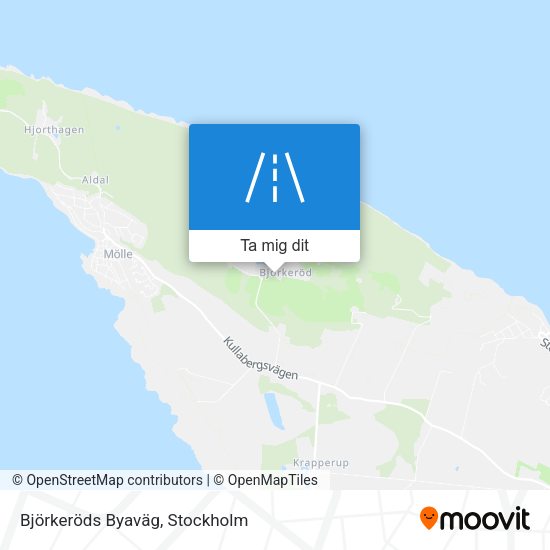 Björkeröds Byaväg karta