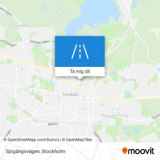 Sjögångsvägen karta