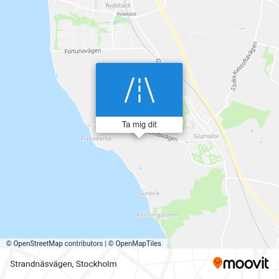 Strandnäsvägen karta