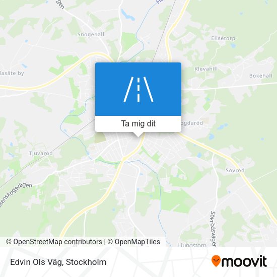 Edvin Ols Väg karta