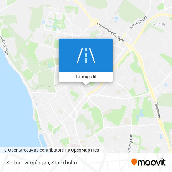 Södra Tvärgången karta