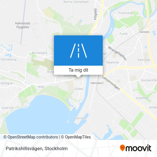 Patrikshillsvägen karta